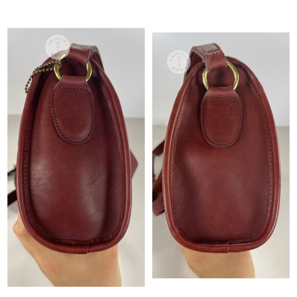 Vintage Coach Austin Bag 9909 Bordeaux USA 1990's - Picture 6 of 10